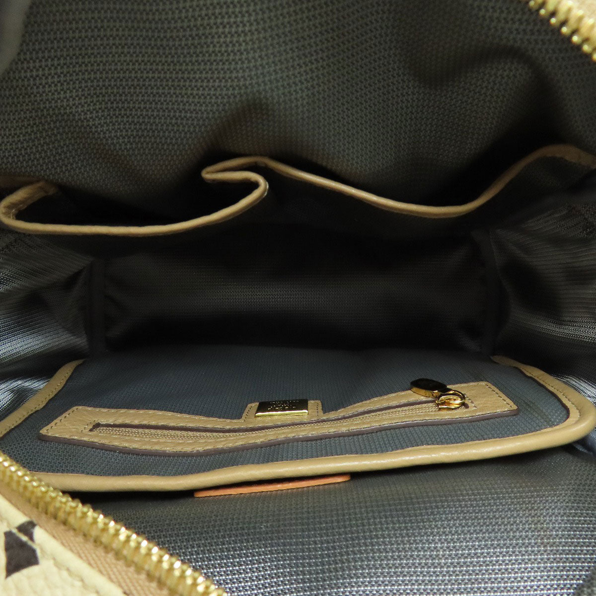 MCM logo Backpack Â· Daypack PVC Ladies [Used]