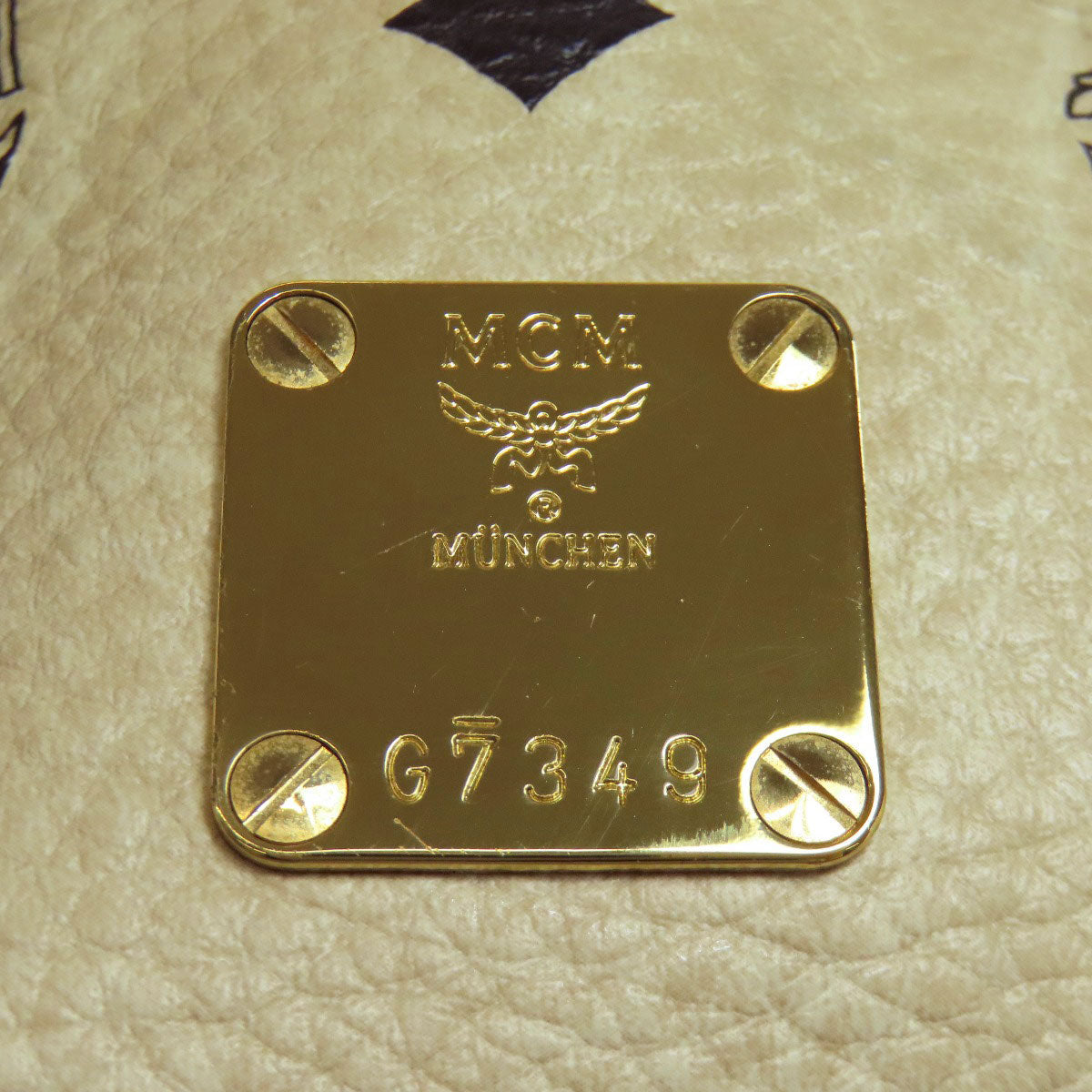 MCM logo Backpack Â· Daypack PVC Ladies [Used]