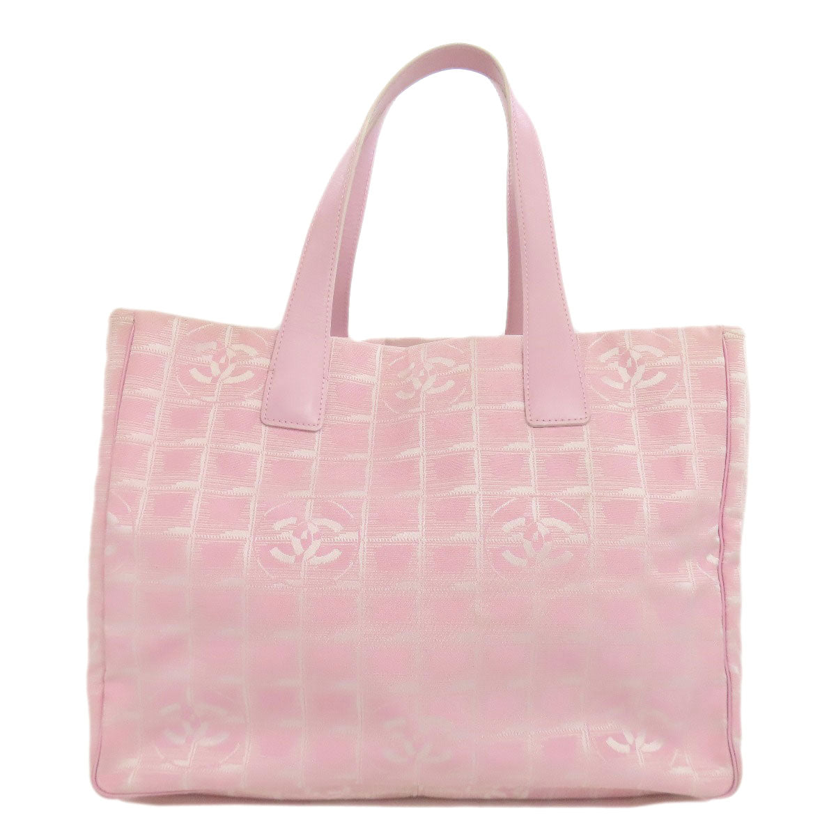 CHANEL   New Travel Line MM Tote Bag  Nylon jacquard Ladies  [’†ŒÃ]