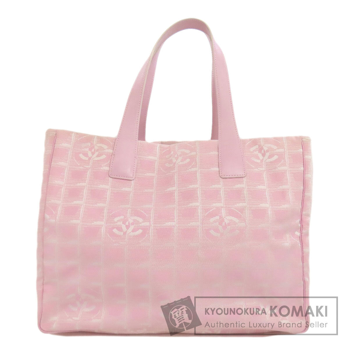 CHANEL   New Travel Line MM Tote Bag  Nylon jacquard Ladies  [’†ŒÃ]