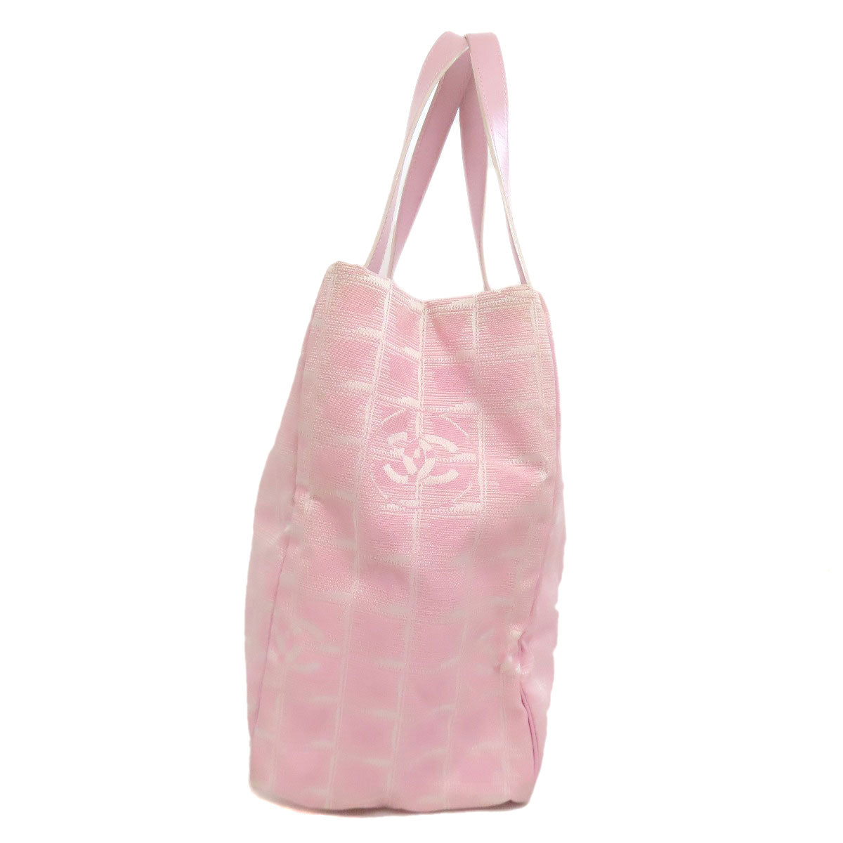 CHANEL   New Travel Line MM Tote Bag  Nylon jacquard Ladies  [’†ŒÃ]