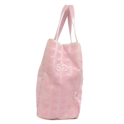CHANEL   New Travel Line MM Tote Bag  Nylon jacquard Ladies  [’†ŒÃ]