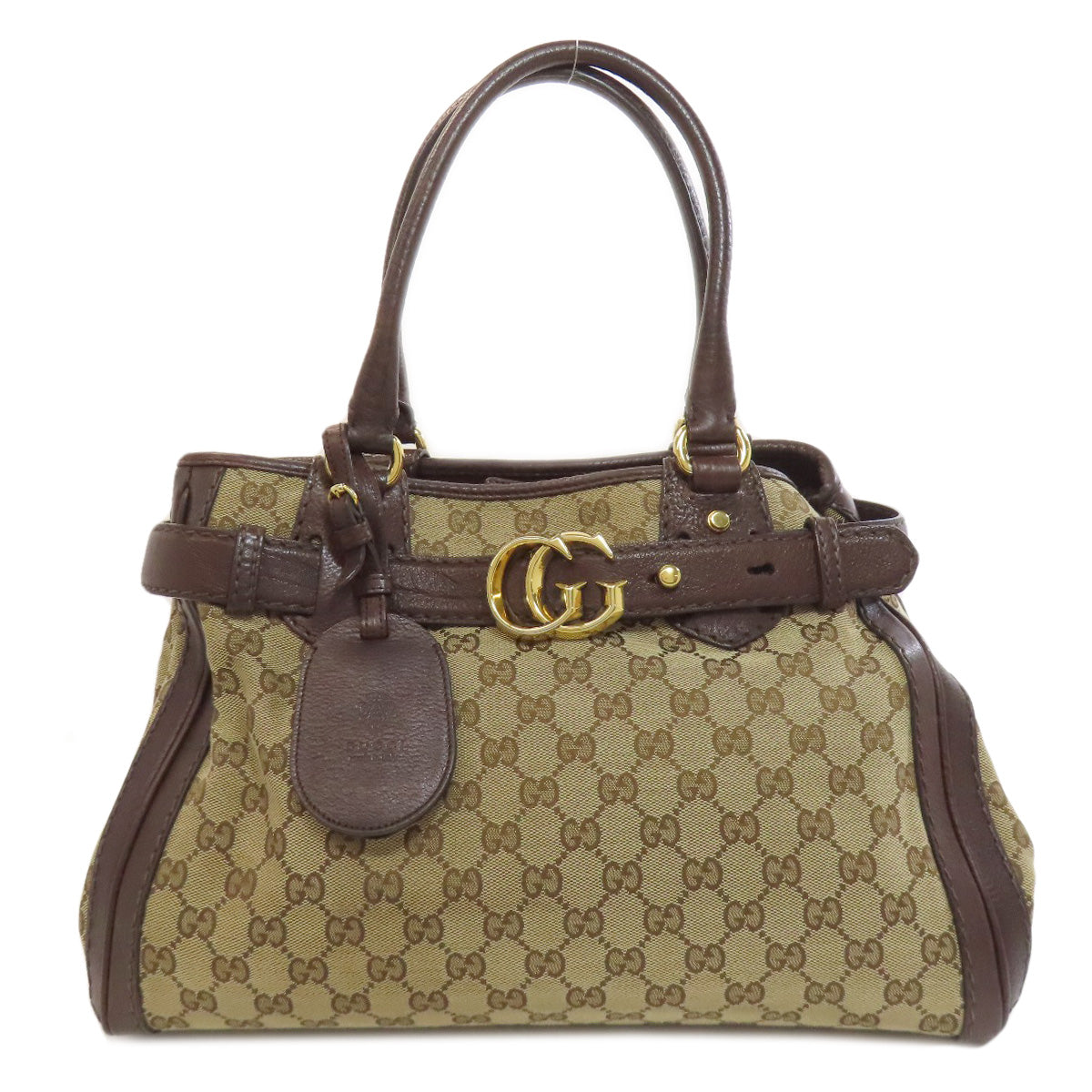 GUCCI 247183 GG Tote Bag Canvas LeatherLadies [Used]