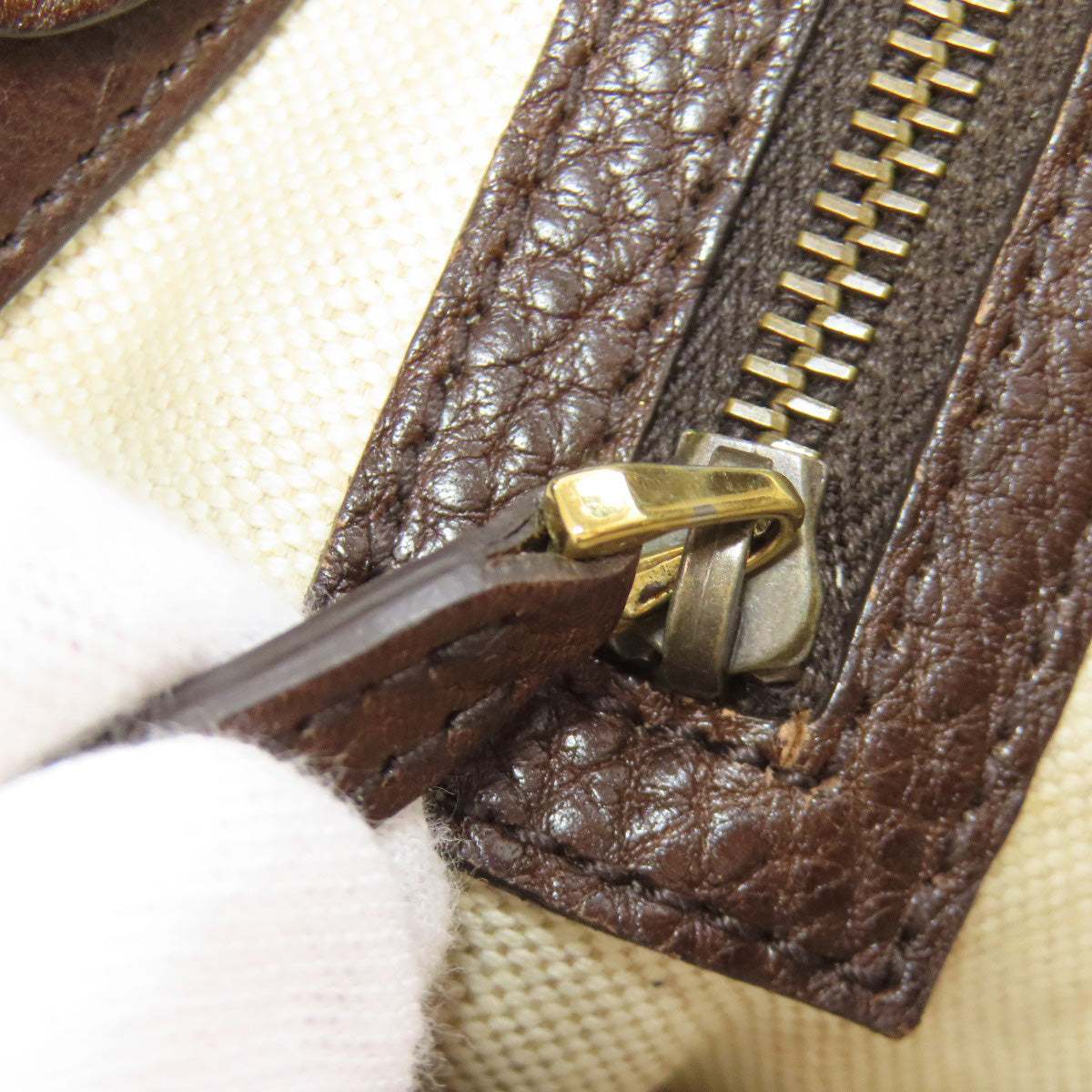 GUCCI 247183 GG Tote Bag Canvas LeatherLadies [Used]