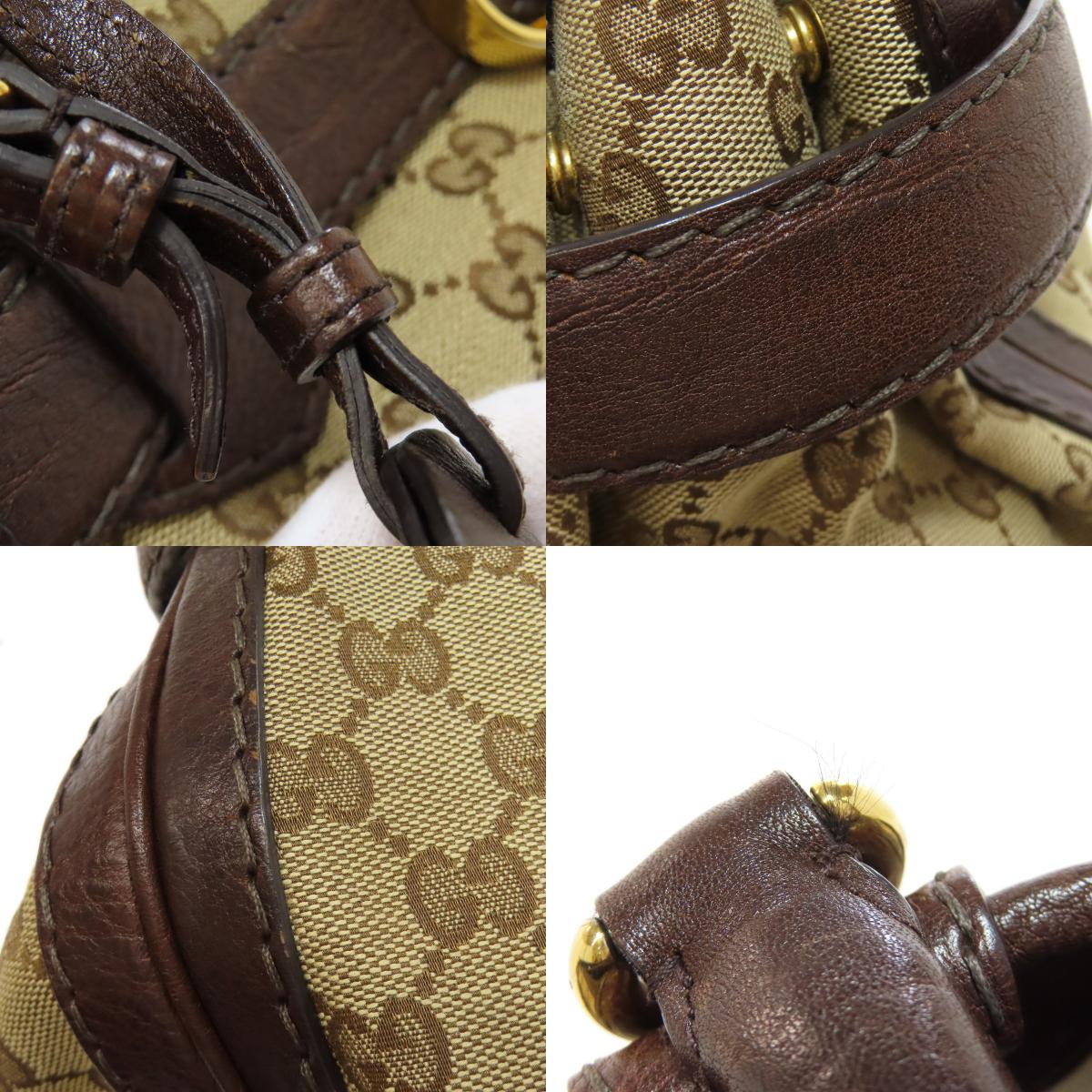 GUCCI 247183 GG Tote Bag Canvas LeatherLadies [Used]