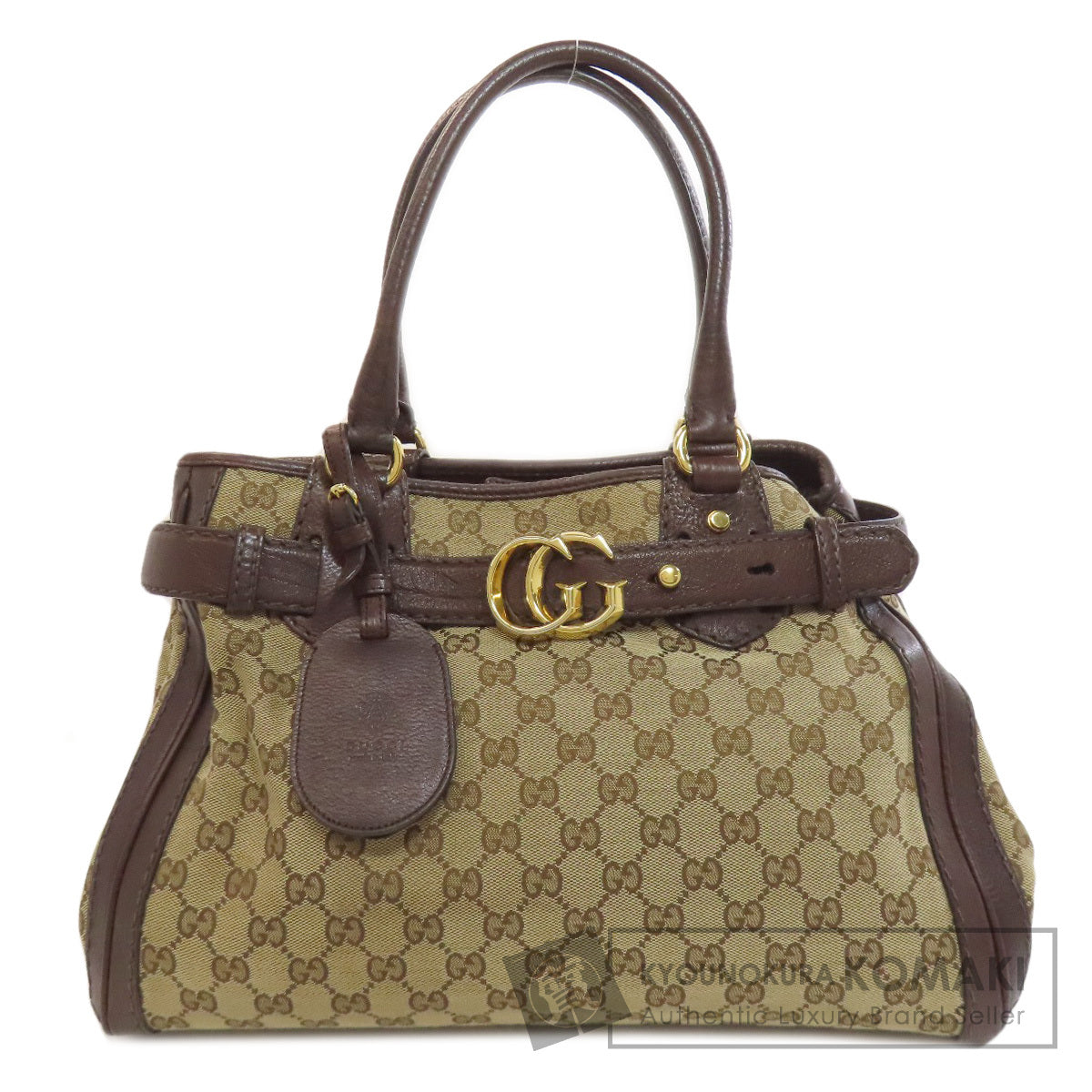 GUCCI 247183 GG Tote Bag Canvas LeatherLadies [Used]