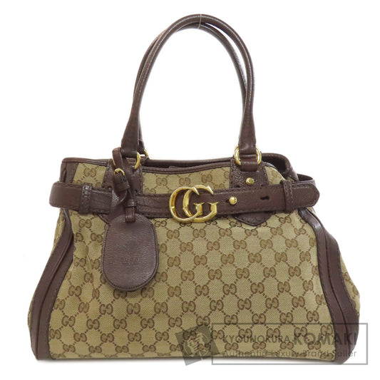 GUCCI 247183 GG Tote Bag Canvas LeatherLadies [Used]