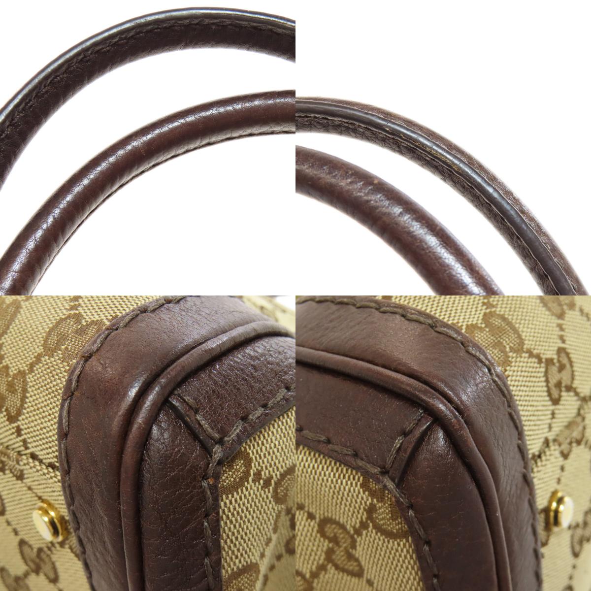 GUCCI 247183 GG Tote Bag Canvas LeatherLadies [Used]