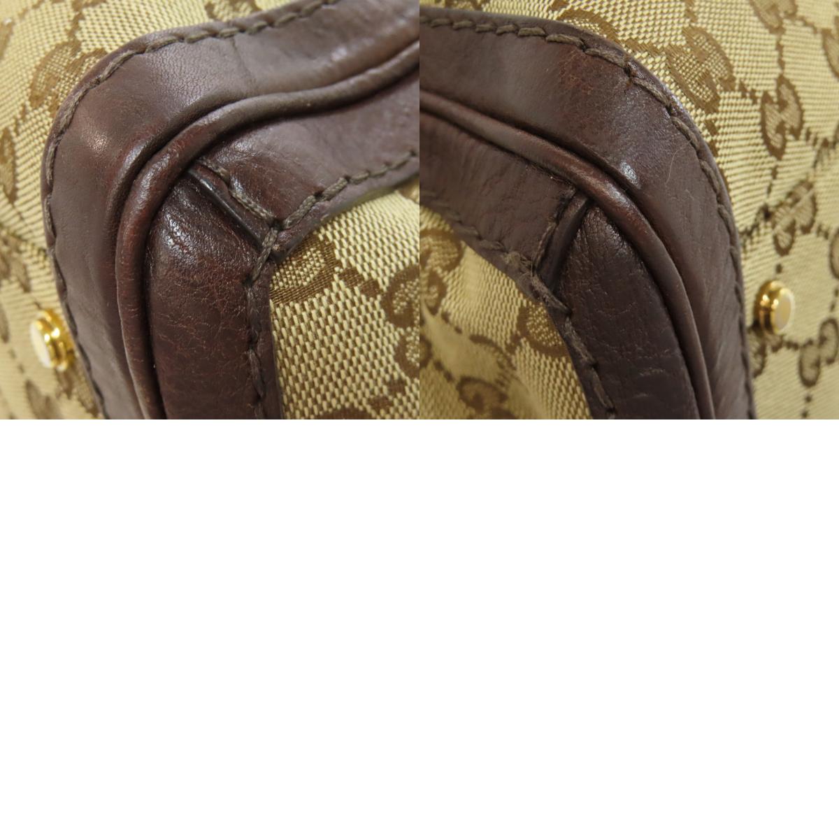 GUCCI 247183 GG Tote Bag Canvas LeatherLadies [Used]