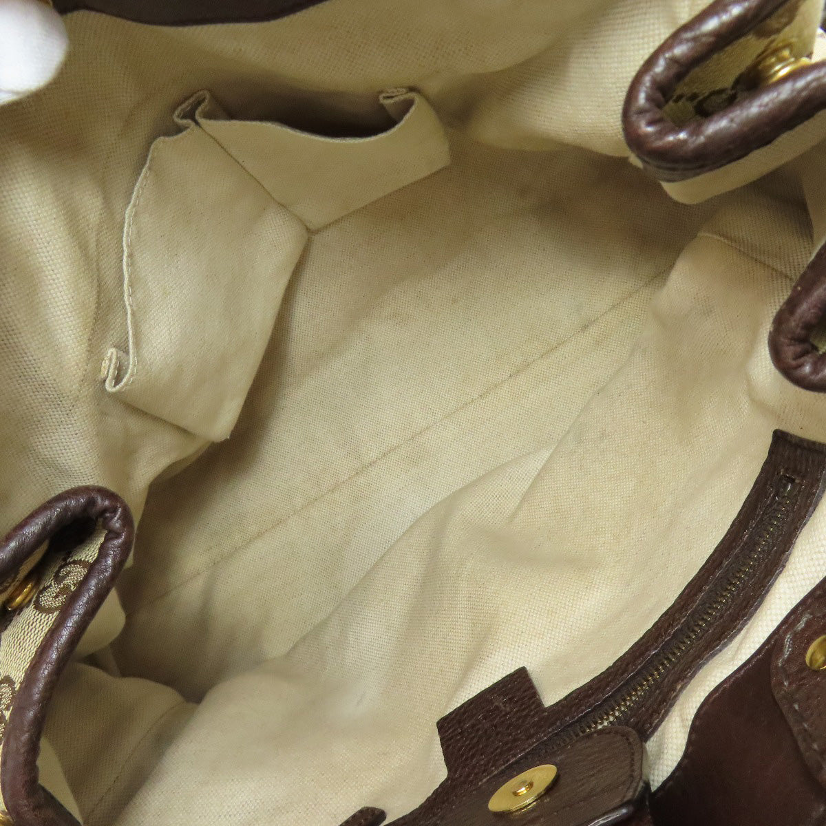 GUCCI 247183 GG Tote Bag Canvas LeatherLadies [Used]