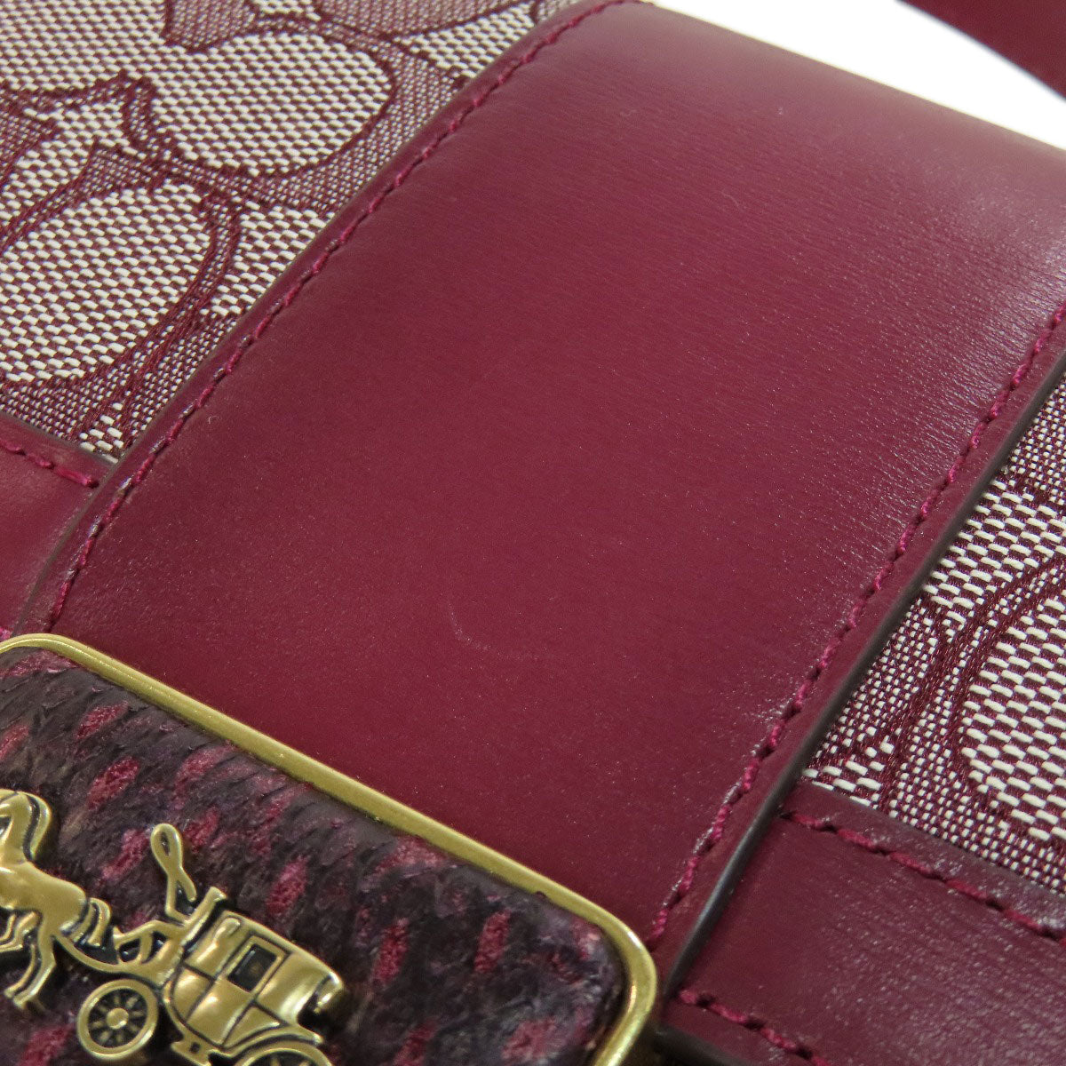 COACH C3760 Ally Shoulder Bag Shoulder Bag Canvas Ladies [Used]