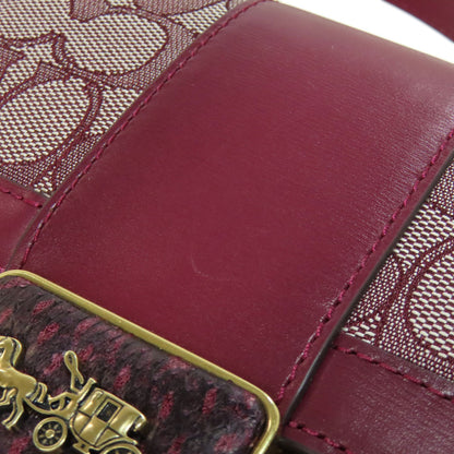 COACH C3760 Ally Shoulder Bag Shoulder Bag Canvas Ladies [Used]