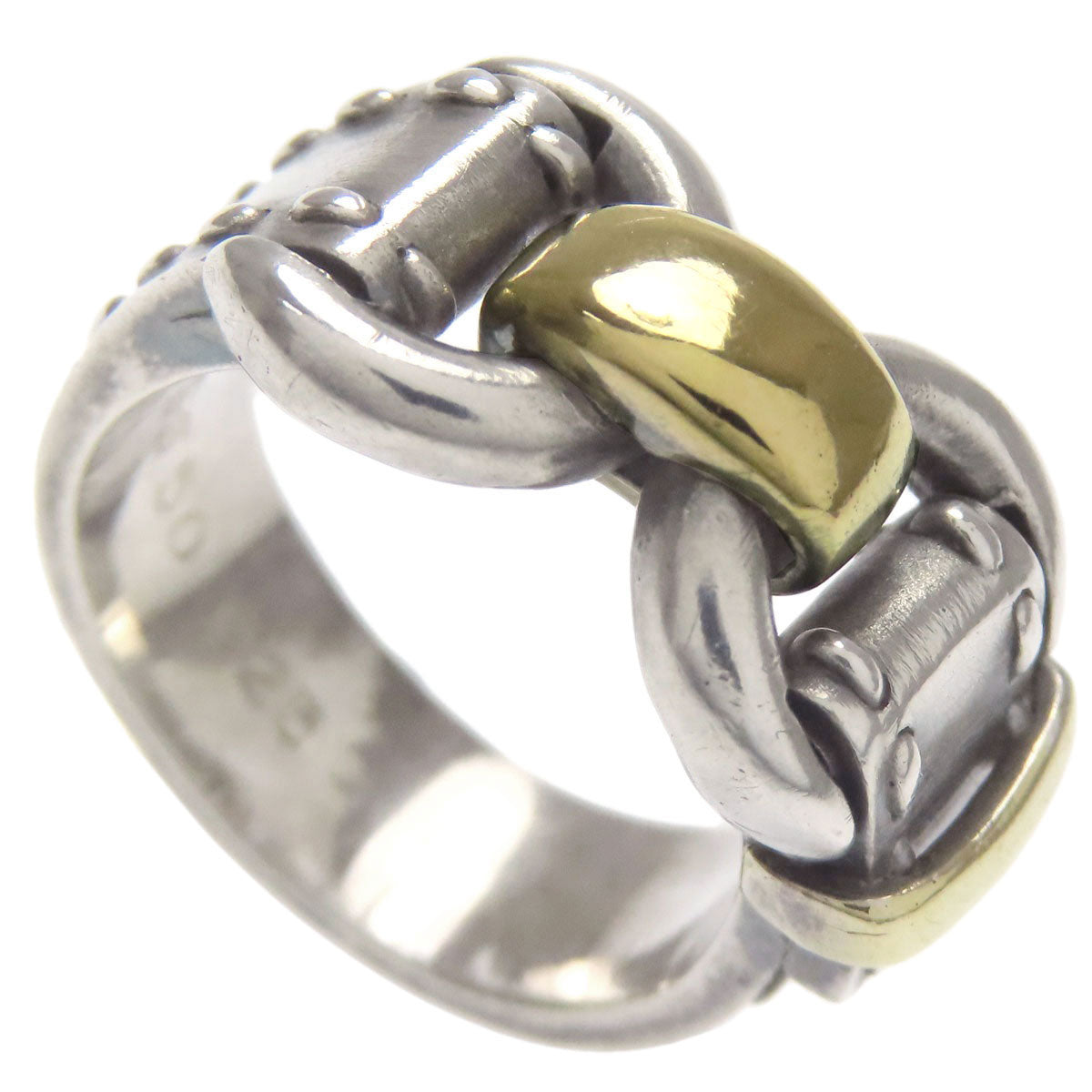 HERMES Montevideo Ring Ring Silver Ladies [Used]