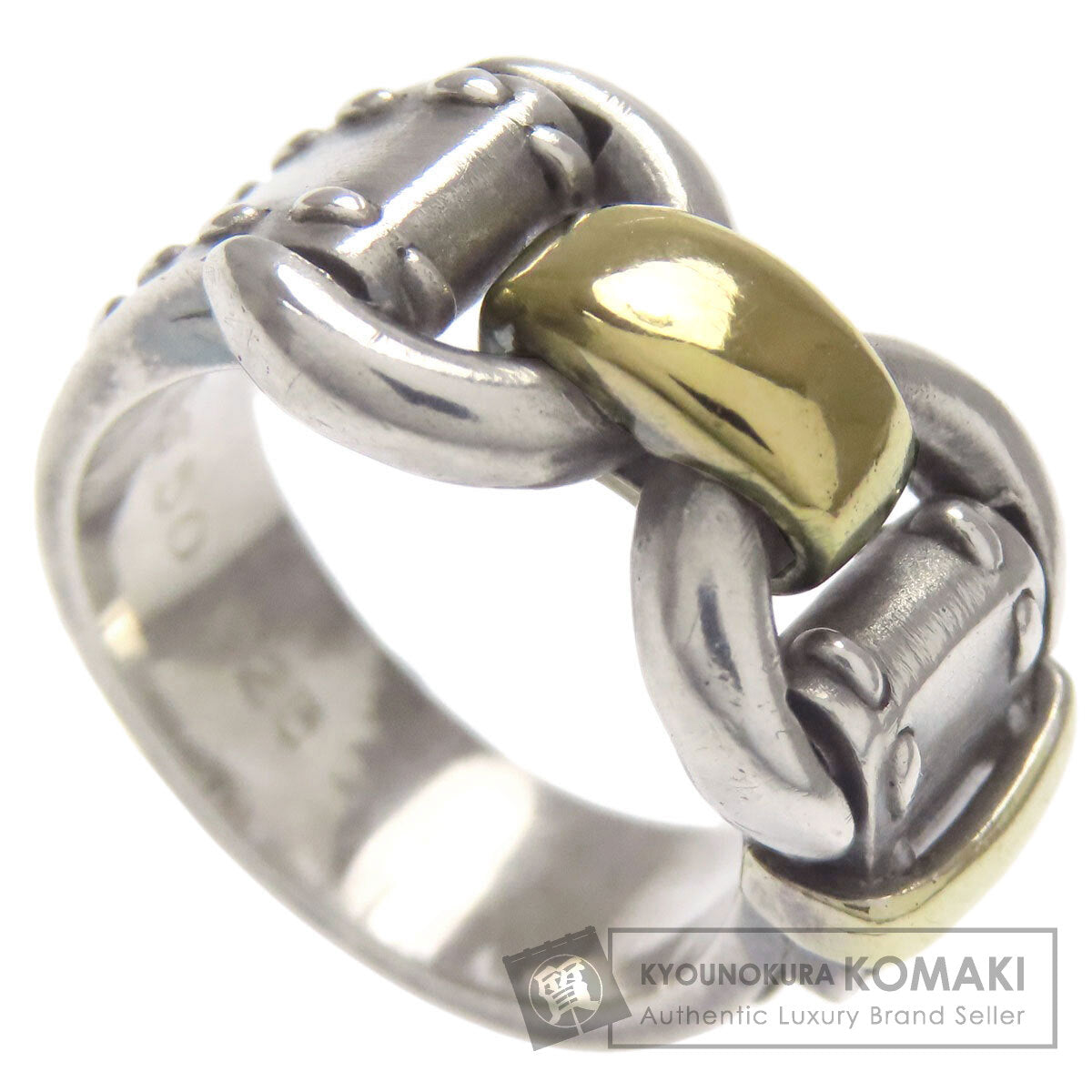 HERMES Montevideo Ring Ring Silver Ladies [Used]