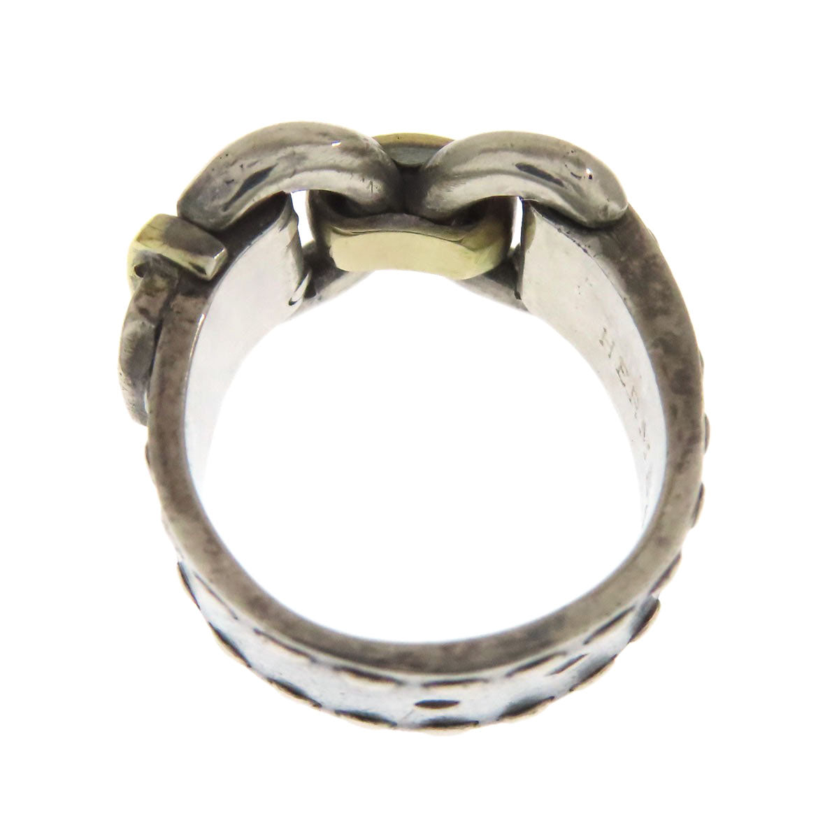 HERMES Montevideo Ring Ring Silver Ladies [Used]