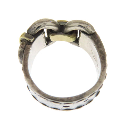 HERMES Montevideo Ring Ring Silver Ladies [Used]