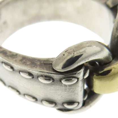 HERMES Montevideo Ring Ring Silver Ladies [Used]