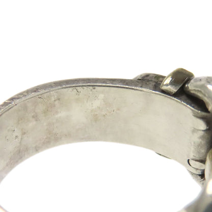 HERMES Montevideo Ring Ring Silver Ladies [Used]