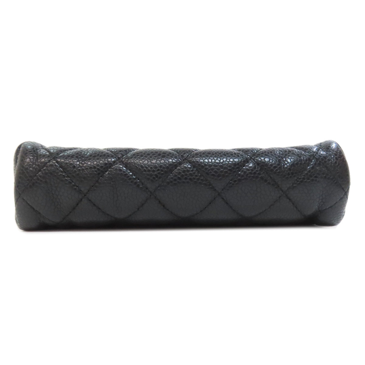 CHANEL Matelasse GoldHardware Cosmetics Pouch Grained Calfskin Skin Ladies [Used]