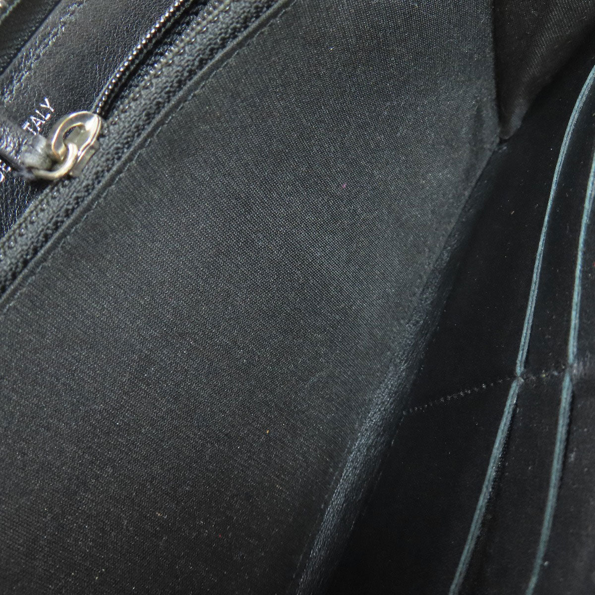 CHANEL COCO Mark SilverHardware Long wallet (with coin pocket) Grained Calfskin Skin Ladies [Used]