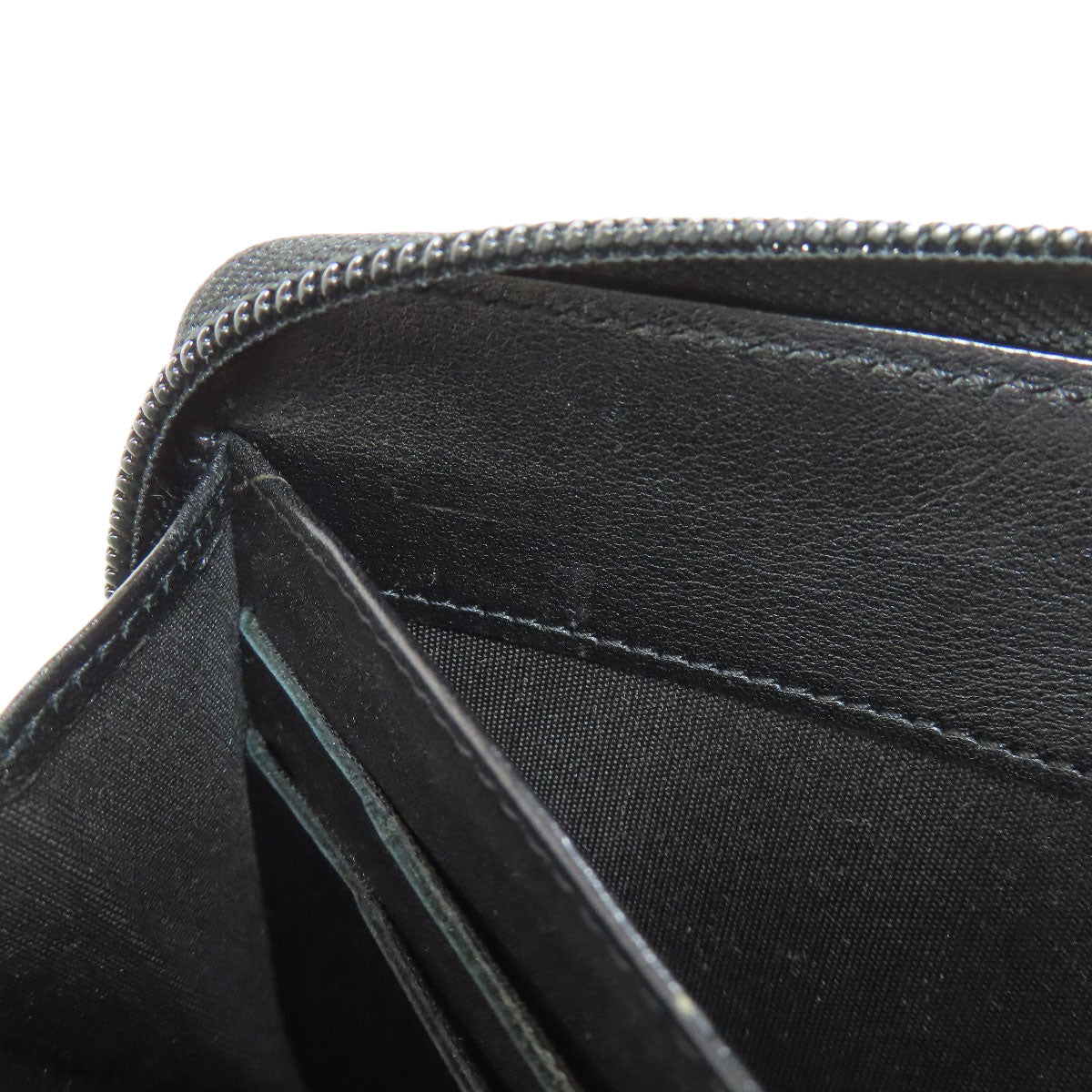 CHANEL COCO Mark SilverHardware Long wallet (with coin pocket) Grained Calfskin Skin Ladies [Used]