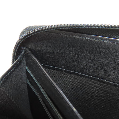 CHANEL COCO Mark SilverHardware Long wallet (with coin pocket) Grained Calfskin Skin Ladies [Used]