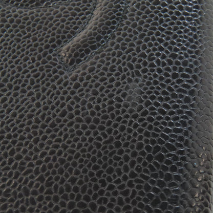 CHANEL COCO Mark SilverHardware Long wallet (with coin pocket) Grained Calfskin Skin Ladies [Used]