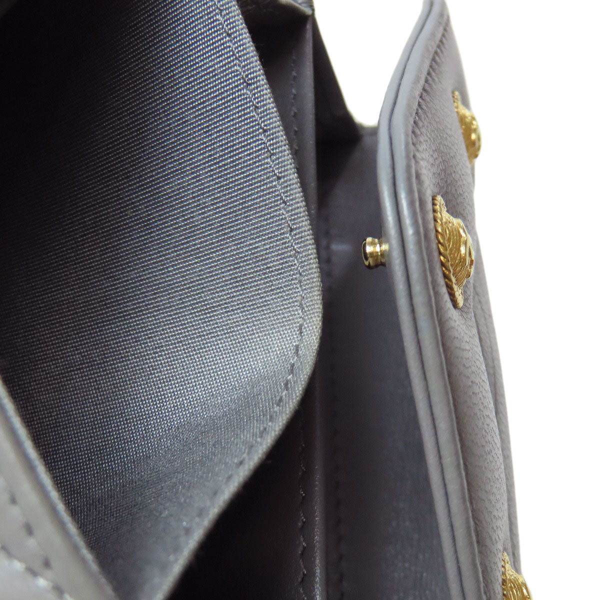 CHANEL COCO Mark V Stitch GoldHardware coin purse Lambskin Ladies [Used]