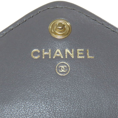 CHANEL COCO Mark V Stitch GoldHardware coin purse Lambskin Ladies [Used]