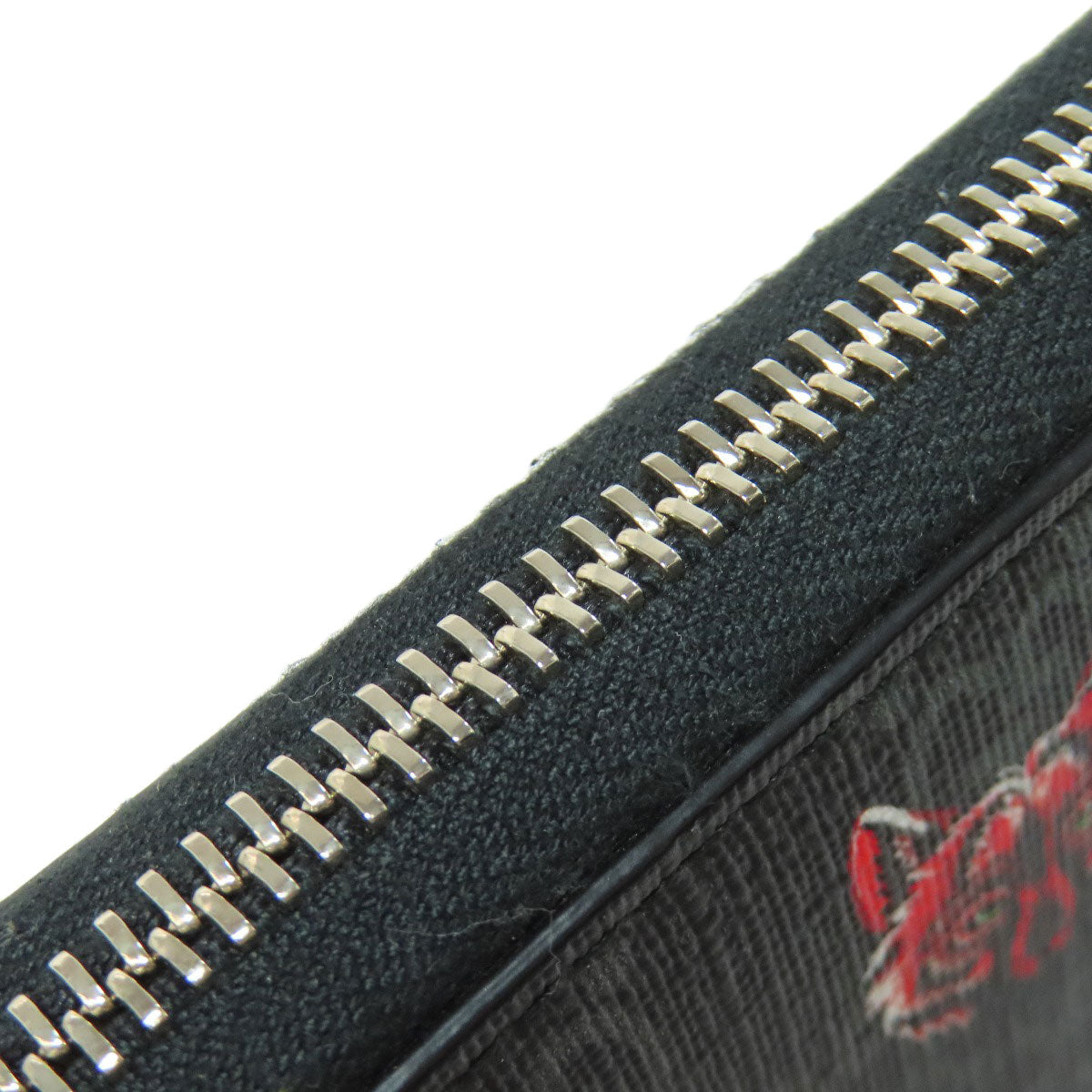 GUCCI 451276 Wolf GG Supreme Card Case PVC Ladies [Used]