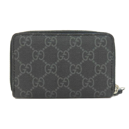 GUCCI 451276 Wolf GG Supreme Card Case PVC Ladies [Used]
