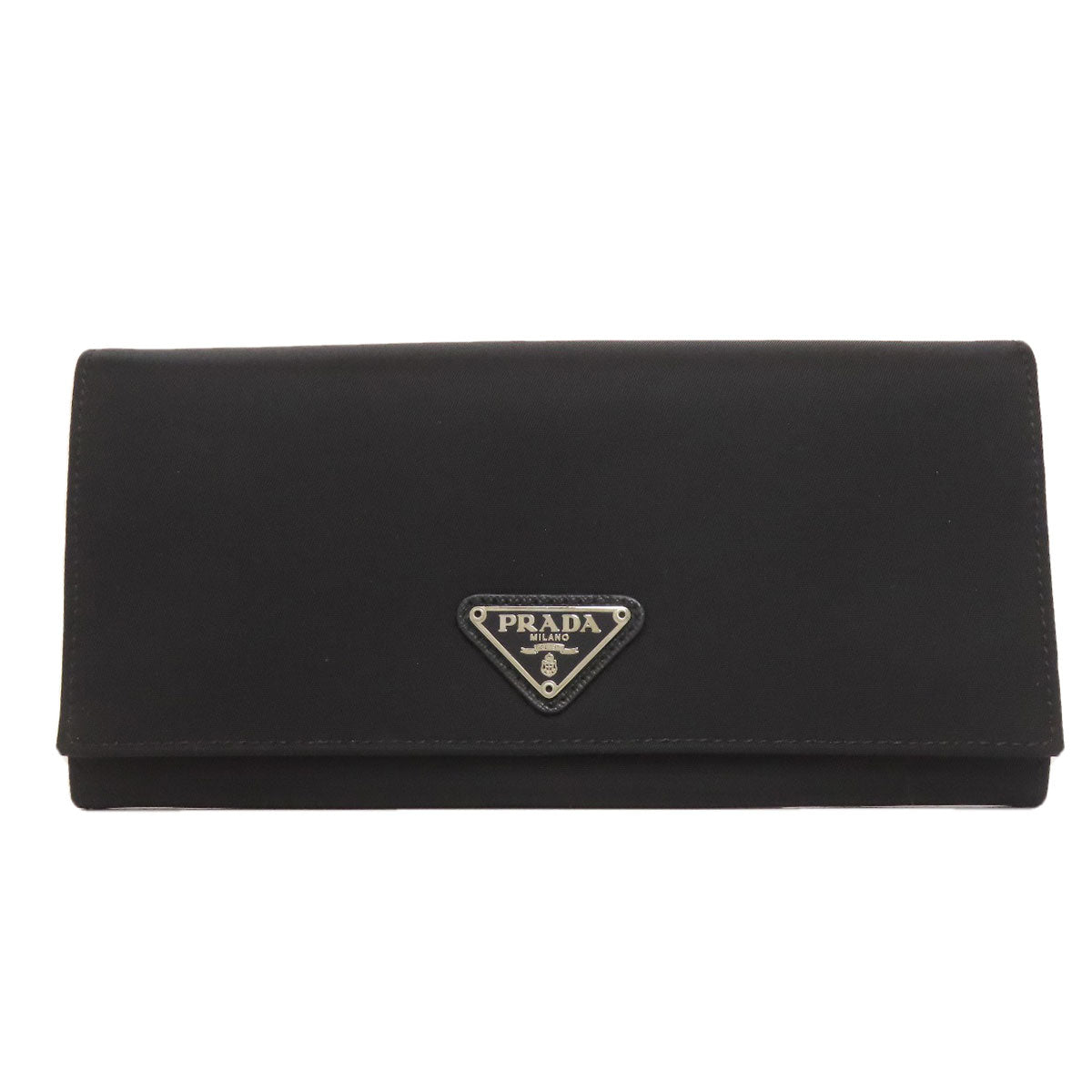 PRADA Logo Hardware Long wallet (with coin pocket) Nylon Ladies [Used]