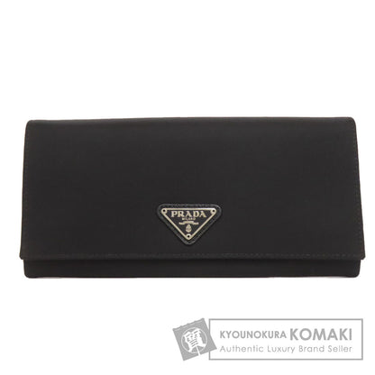 PRADA Logo Hardware Long wallet (with coin pocket) Nylon Ladies [Used]