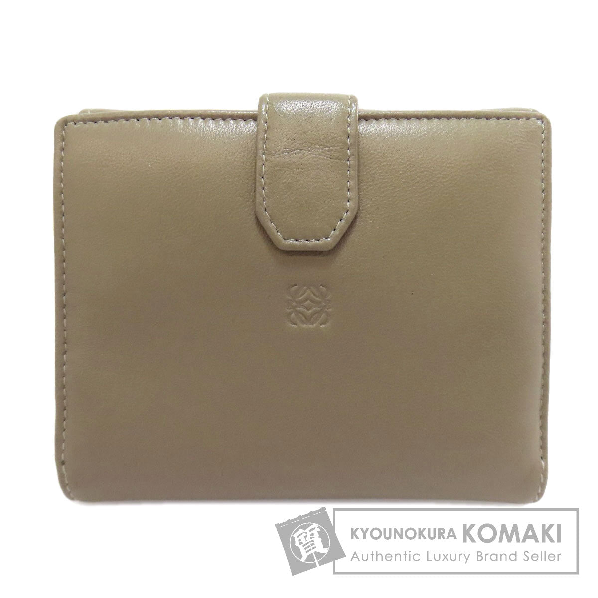 LOEWE   anagram Bifold Wallet with Coin Pocket  Lambskin Ladies [Used]