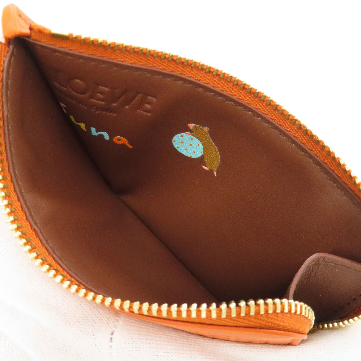 LOEWE Hamster motif coin purse Leather Ladies [Used]