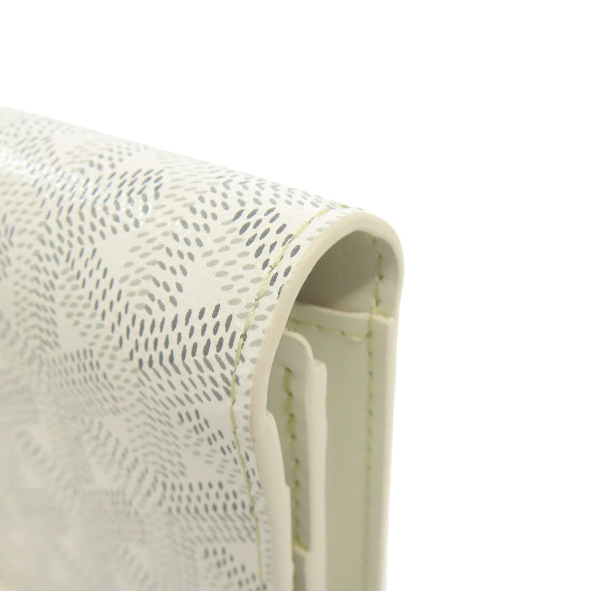 GOYARD Herringbone pattern Long wallet (with coin pocket) PVC Ladies [Used]