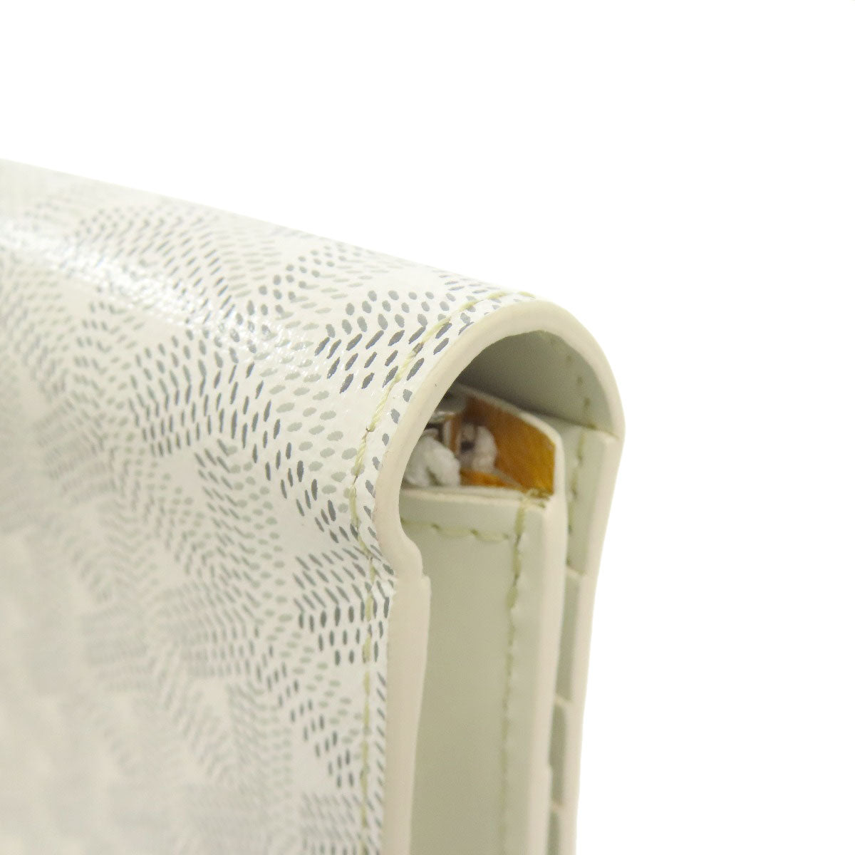 GOYARD Herringbone pattern Long wallet (with coin pocket) PVC Ladies [Used]