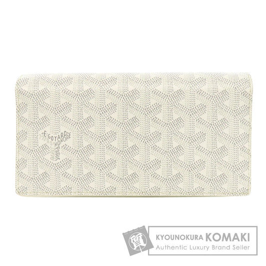 GOYARD Herringbone pattern Long wallet (with coin pocket) PVC Ladies [Used]
