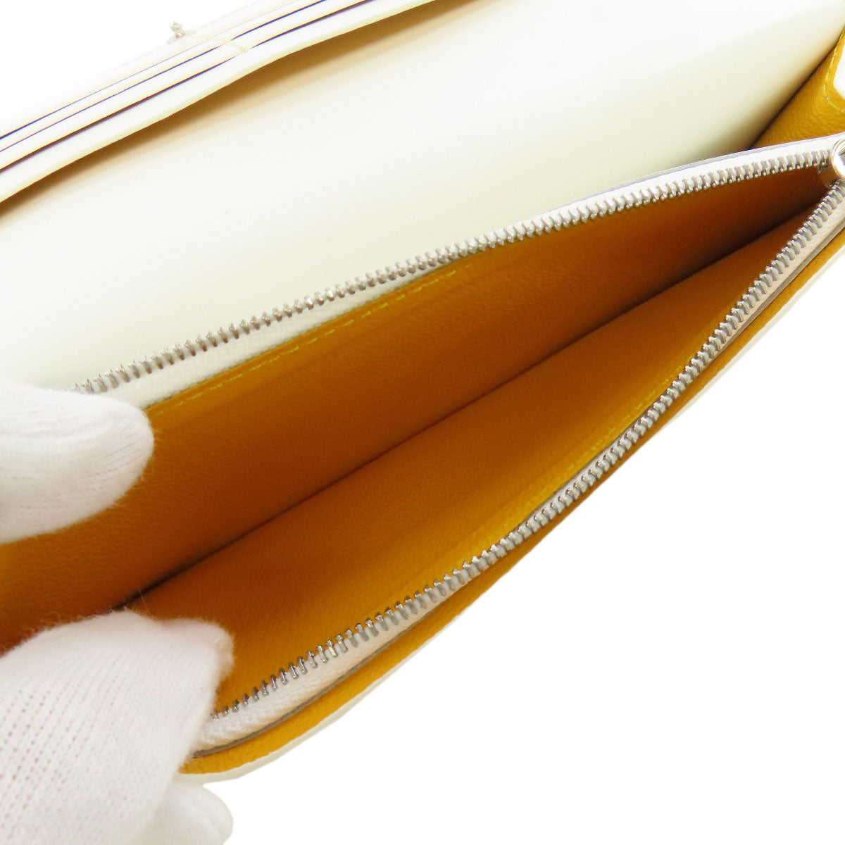 GOYARD Herringbone pattern Long wallet (with coin pocket) PVC Ladies [Used]