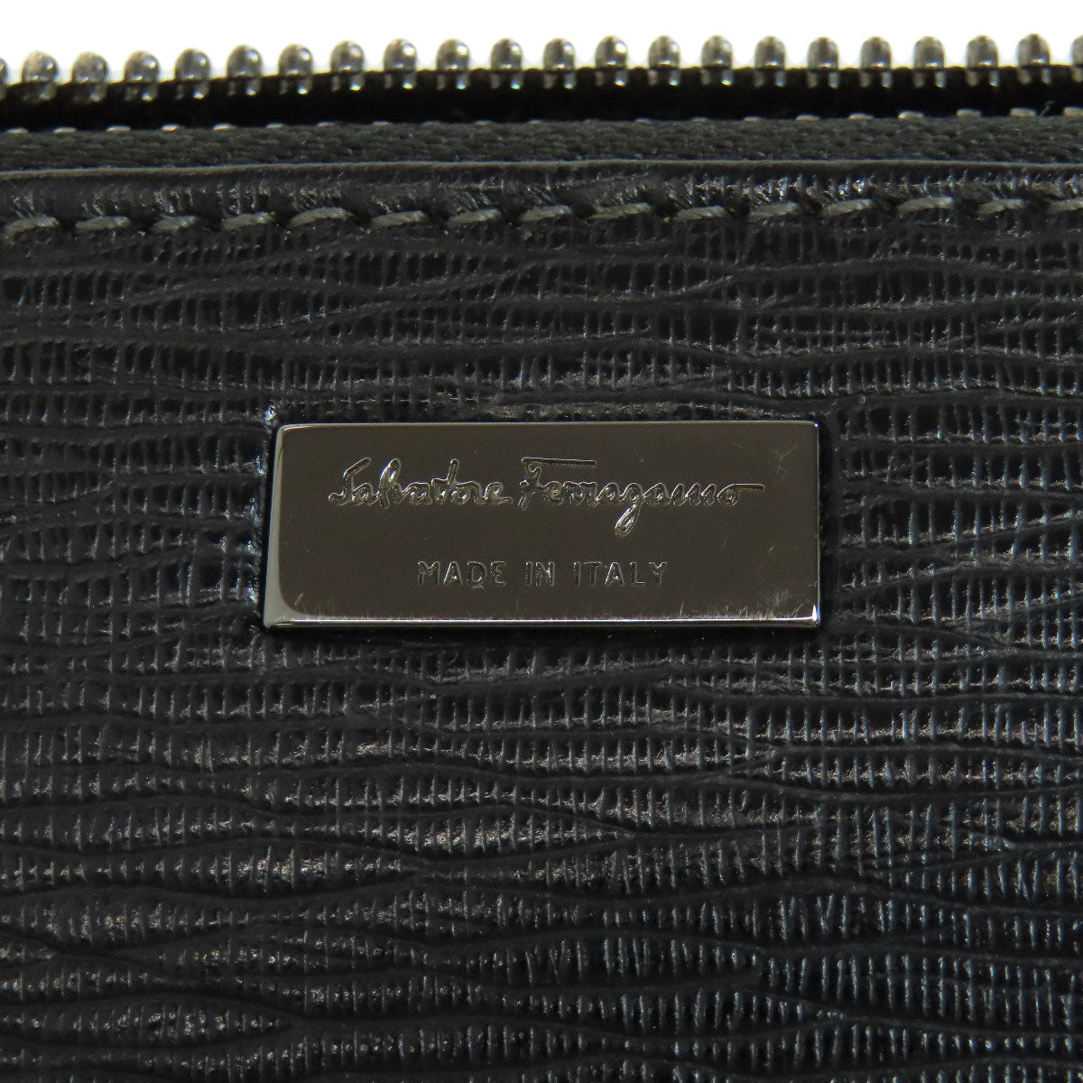 Salvatore Ferragamo logo Long wallet (no coin pocket) Leather Ladies [Used]