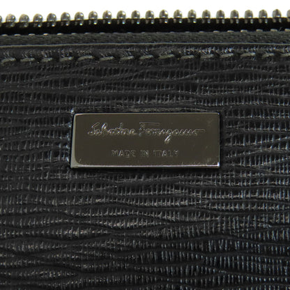 Salvatore Ferragamo logo Long wallet (no coin pocket) Leather Ladies [Used]