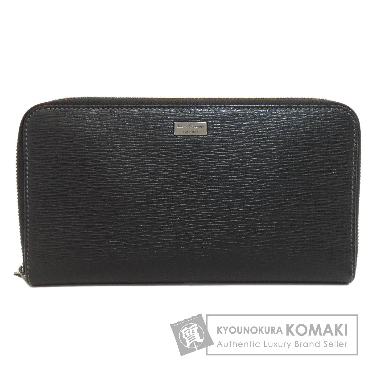 Salvatore Ferragamo logo Long wallet (no coin pocket) Leather Ladies [Used]