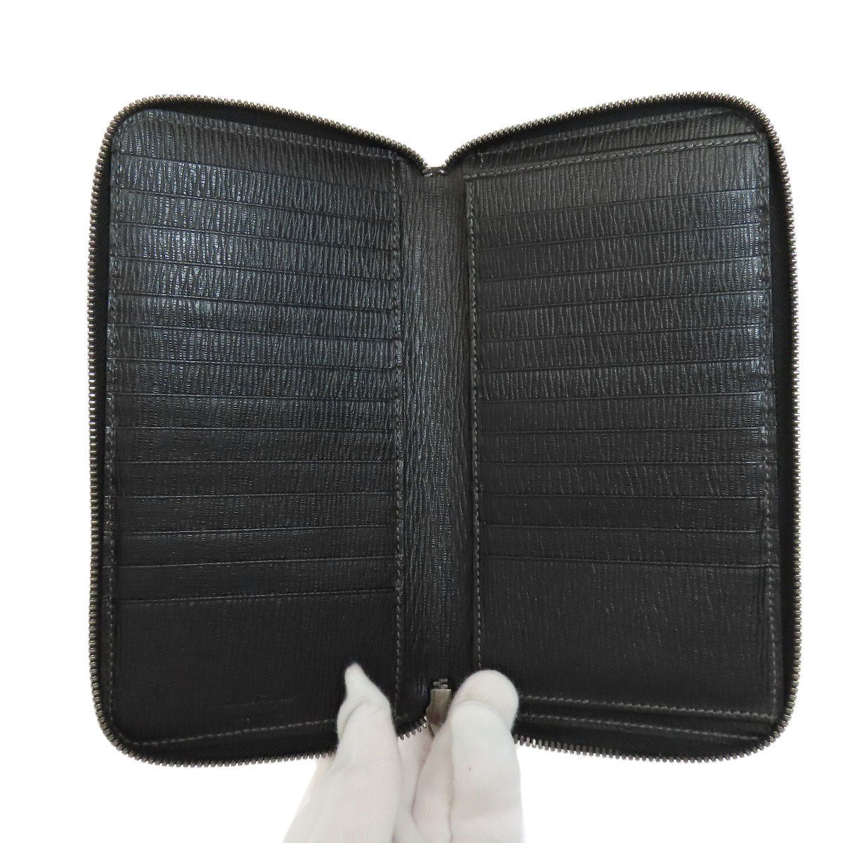 Salvatore Ferragamo logo Long wallet (no coin pocket) Leather Ladies [Used]