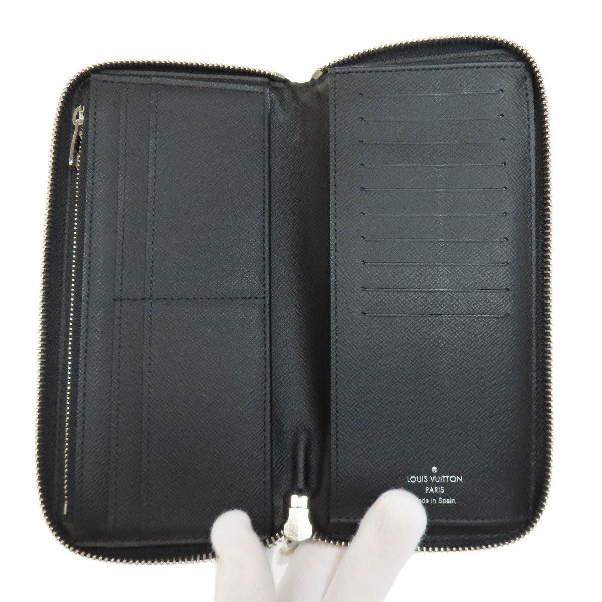 LOUIS VUITTON Zippy wallet Vertical Long wallet (with coin pocket) Damier canvas Ladies [Used]