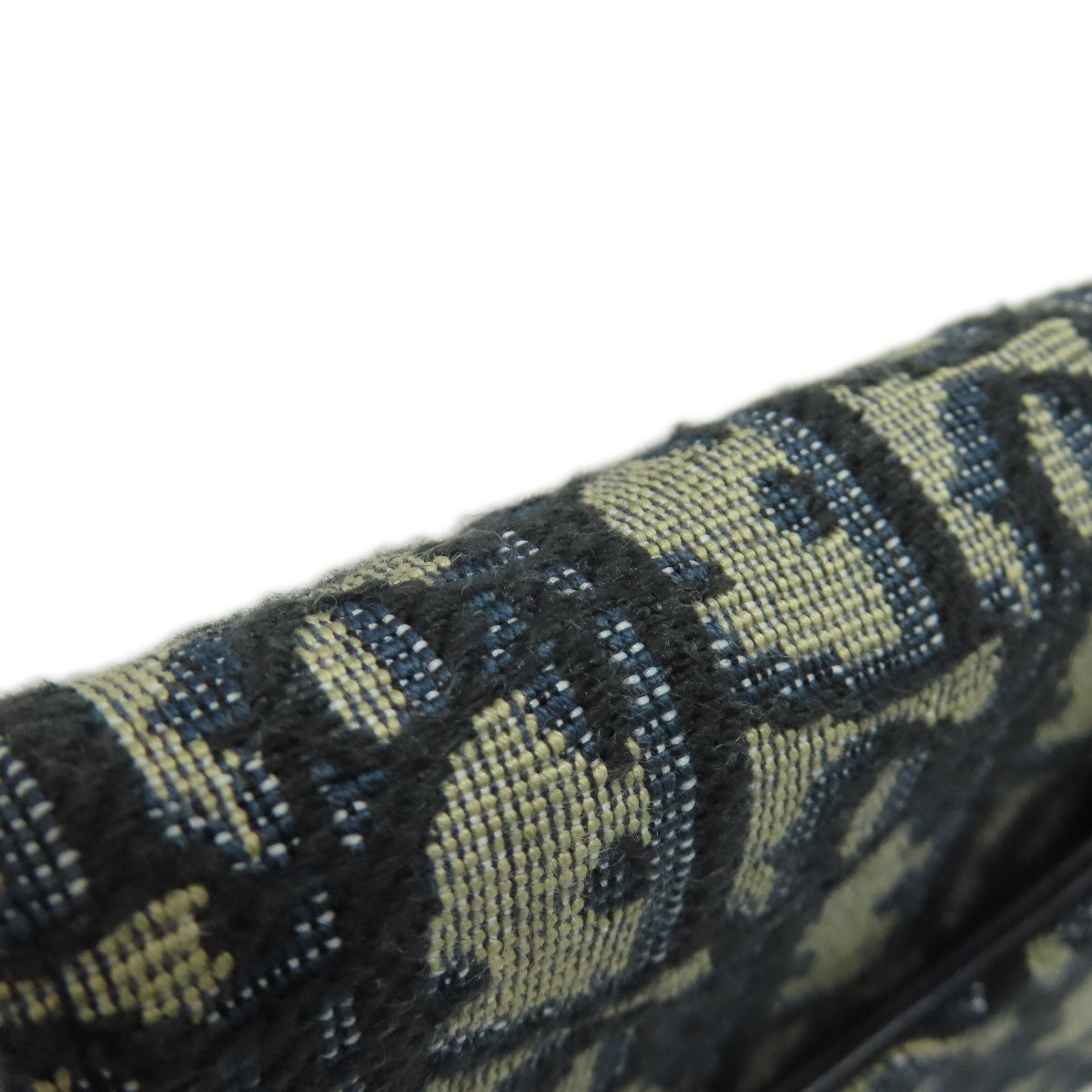 CHRISTIAN DIOR Saddle trotter pattern Bifold Wallet with Coin Pocket Canvas Ladies [Used]