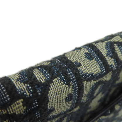 CHRISTIAN DIOR Saddle trotter pattern Bifold Wallet with Coin Pocket Canvas Ladies [Used]