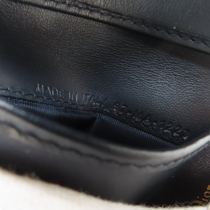 CHRISTIAN DIOR Saddle trotter pattern Bifold Wallet with Coin Pocket Canvas Ladies [Used]