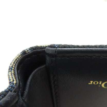 CHRISTIAN DIOR Saddle trotter pattern Bifold Wallet with Coin Pocket Canvas Ladies [Used]