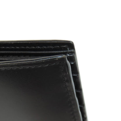 PRADA logo Bifold Wallet No Coin Pocket Leather mens [Used]