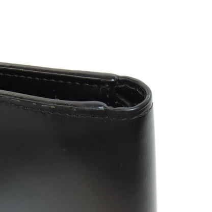 PRADA logo Bifold Wallet No Coin Pocket Leather mens [Used]